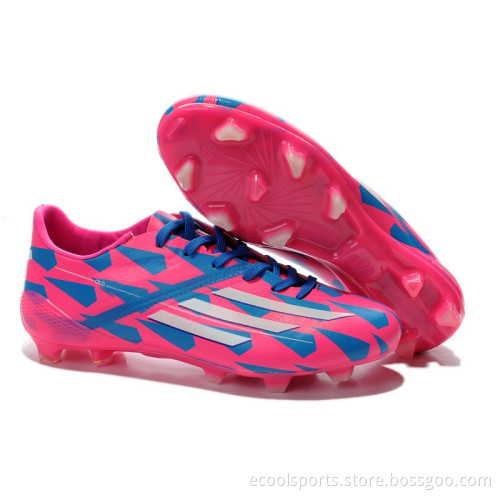 Wholesale Rose Pink Football Shoe Men